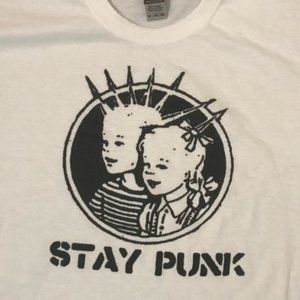 Stay Punk White Unisex T-Shirt